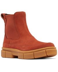 Sorel - Explorer Straight Suede & Leather Chelsea Boot - Lyst