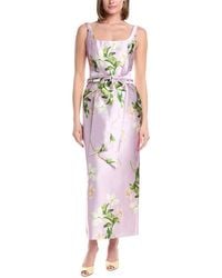 Julia Jordan - Mikado Sleeveless Midi Dress - Lyst