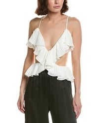 Bardot - Ilara Pleated Cutout Top - Lyst