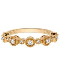 H.J. Namdar - 14K 0.20 Ct. Tw. Diamond Stackable Ring - Lyst