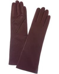 Sofiacashmere - Sofiacashmere Mid-Length Cashmere-Lined Nappa Leather Gloves - Lyst