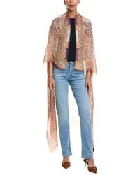 Etro - Logo Silk-Blend Shawl - Lyst