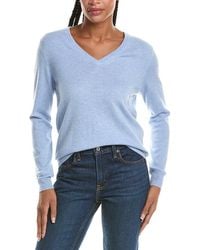 N.Peal Cashmere - Phoebe V-Neck 100% Cashmere Sweater - Lyst