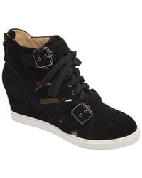 Linea Paolo - Fave-L Suede Wedge Sneaker - Lyst