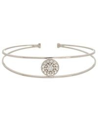Meshmerise - 18K Plated 0.15 Ct. Tw. Diamond Bangle Bracelet - Lyst
