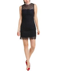 Sandro Lace Shift Dress - Blue