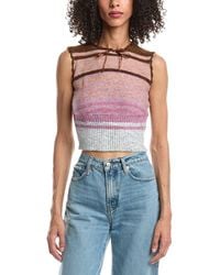 GUIZIO - Heart Scallop Wool-Blend Vest - Lyst