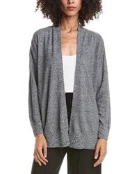 Eileen Fisher - Long Linen-Blend Cardigan - Lyst
