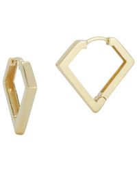 Ember Fine Jewelry - 14k Squared Huggie Earrings - Lyst