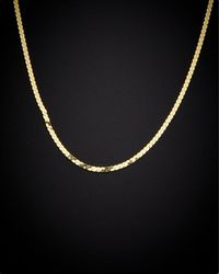 Italian Gold - 14K 2Mm Serpentine Chain Necklace - Lyst