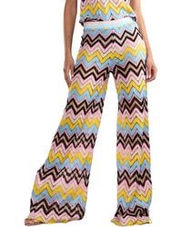 Cynthia Rowley - Zigzag Knit Pants - Lyst