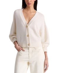 Alice + Olivia - Atticus Cropped Boxy Cashmere-Blend Cardigan - Lyst