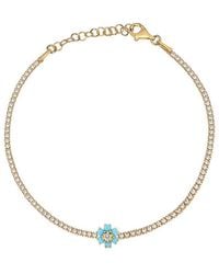 Gabi Rielle - Color Forward 14k Vermeil Crystal Tennis Bracelet - Lyst