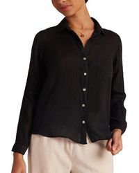 Bella Dahl - Pocket Button Down Linen Shirt - Lyst