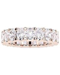 Lab Grown Diamonds - 14K Rose 1.19 Ct. Tw. Lab-Grown Diamond Eternity Band Ring - Lyst