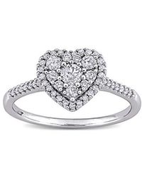 Rina Limor - 10K 0.49 Ct. Tw. Diamond Halo Ring - Lyst