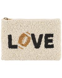 Shiraleah - Love Beaded Zip Pouch - Lyst