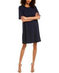 eileen fisher short velvet shift dress