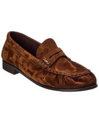 Saint Laurent - Le Supple Suede Loafer - Lyst