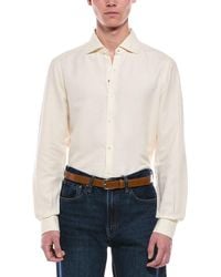 Isaia - Cashmere-Blend Mix Sport Shirt - Lyst
