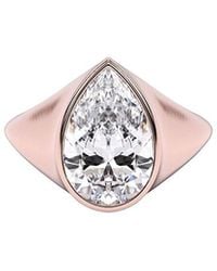 Lab Grown Diamonds - 14K Rose 3.00 Ct. Tw. Lab-Grown Diamond Ring - Lyst