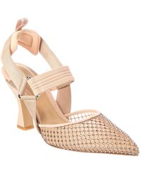 Fendi - Colibri Mesh & Suede Slingback Pump - Lyst