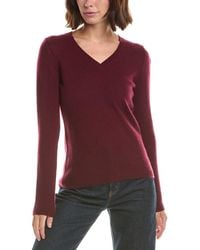 Forte - Basic V-Neck 100% Cashmere Pullover - Lyst