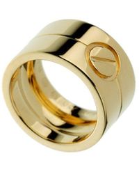 Cartier - 18K Love Wide Ring (Authentic Pre-Owned) - Lyst