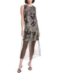 Kenneth Cole - Mini Sheer Overlay Dress - Lyst