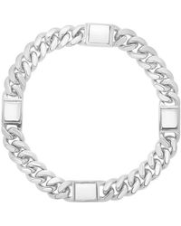 Italian Silver - Fancy Chain Bracelet - Lyst