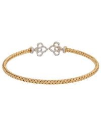 Meshmerise - 18K Over 0.20 Ct. Tw. Diamond Mesh Bangle Bracelet - Lyst