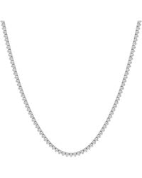 Lab Grown Diamonds - 14K 7.00 Ct. Tw. Lab-Grown Diamond Tennis Necklace - Lyst