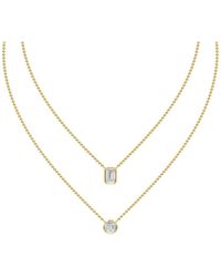 Lab Grown Diamonds - 14K 2.55 Ct. Tw. Lab-Grown Diamond Necklace - Lyst