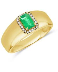 Sabrina Designs - 14k 0.77 Ct. Tw. Diamond & Emerald Ring - Lyst