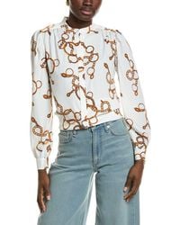 Tahari - Button Down Blouse - Lyst