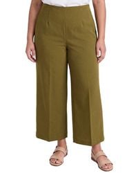 Anne Klein - Plus High-Rise Pull-On Wide Leg Crop Pant - Lyst