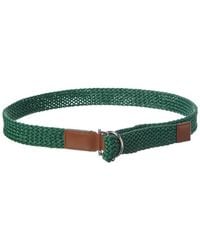 Ferragamo - Woven & Leather Belt - Lyst