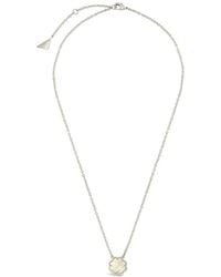 Sterling Forever - Rose Petal Pendant Necklace - Lyst