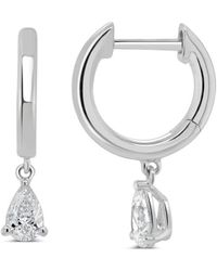 Sabrina Designs - 14k 0.39 Ct. Tw. Diamond Drop Huggie Earrings - Lyst