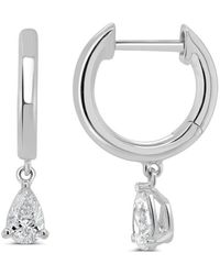 Sabrina Designs - 14k 0.39 Ct. Tw. Diamond Drop Huggie Earrings - Lyst