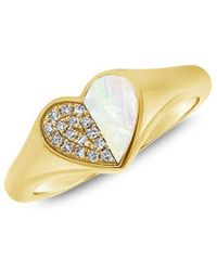 Sabrina Designs - 14k 0.06 Ct. Tw. Diamond & Pearl Ring - Lyst