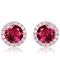 Rachel Glauber - 18k Rose Gold Plated Earrings - Lyst