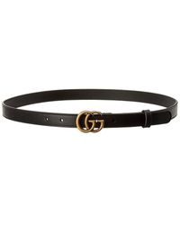 Gucci Double G Thin Leather Belt - Multicolor