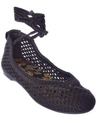dior poème lace ballerina flat