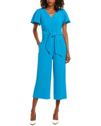 tahari jumpsuit blue