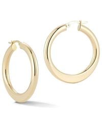 Ember Fine Jewelry - 14K Bold Round Hoop Earrings - Lyst