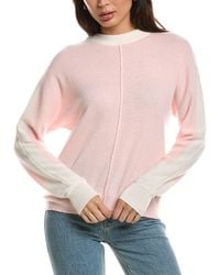 Forte - Pop Trim Dolman Cashmere Sweater - Lyst
