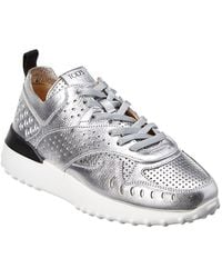 Tod's - Perforated Leather Lace-Up Sneaker - Lyst