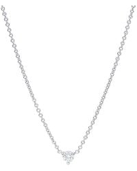 Nephora - 14k White Gold 0.15 Ct. Tw. Diamond Necklace - Lyst