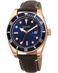 August Steiner - Leather Watch - Lyst